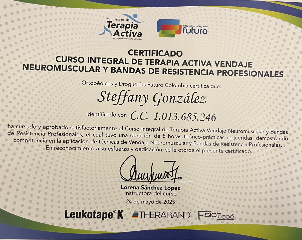 Terapia Activa Vendaje Neuromuscular y Bandas de Resistencia